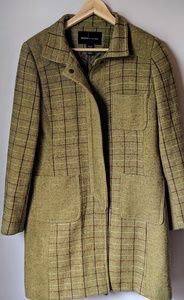 Moda International Green Wool Coat Sz 6
